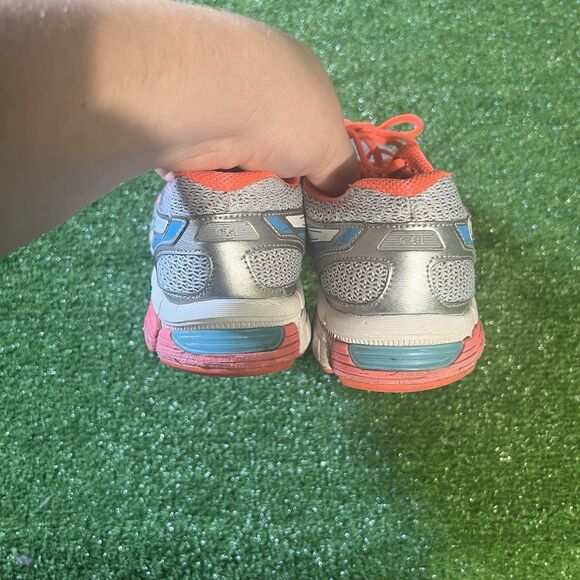 ASICS Gel-Exalt 2 Women's Gray Coral Orange Running Shoes Size 7 - Picture 2 of 7
